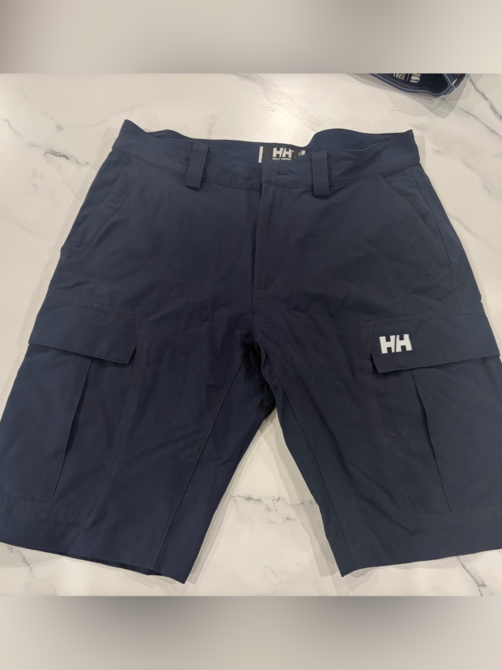 Helly Hansen Navy Cargo Shorts with HH Logo